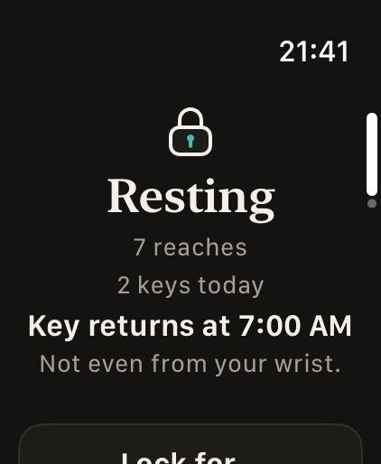 Watch: locked until 7:00