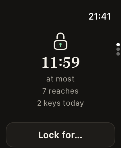 Watch: the apps are open, with a countdown