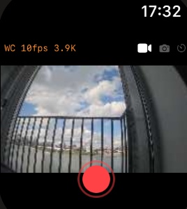 GoView on Apple Watch: live preview and a record button